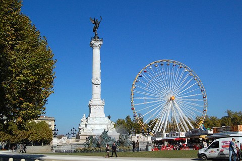Bordeaux, place des quinconces - Gironde - Aquitaine 